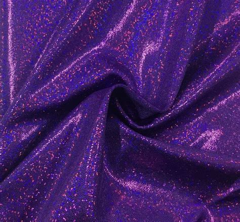 metallic purple holograohic ftretch fabric|Black/Purple Hologram Spandex Bolt Fabric – Fabric Depot.